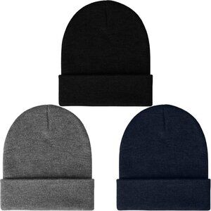 Men's Multi-Color Comfortable Breathable Beanie Knit Slouchy Winter Skull Hats